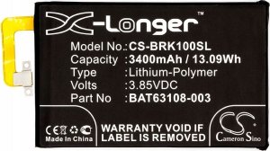 Cameron Sino Akumulator Bateria Bat63108-003 Tlp034e1do Blackberry Keyone Mercury Dtek70 / Cs-brk100sl 3