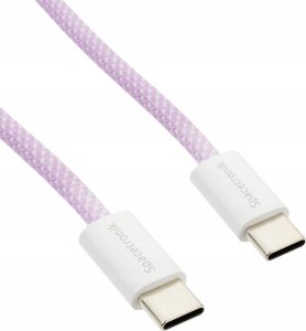 Kabel USB Spacetronik Kabel USB-C PD100/240W Spacetronik 1m fioletowy 1