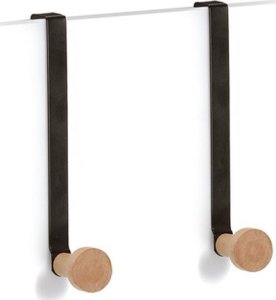 Zeller Metalowe wieszaki na drzwi, 2 szt. 6