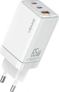Ładowarka Usams CC180 GaN 1x USB-A 2x USB-C 65W Biały (CC180TC02) 10