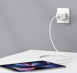 Ładowarka Usams USAMS CC180 65W PD QC USB A+C+C 21