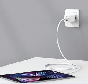 Ładowarka Usams USAMS CC180 65W PD QC USB A+C+C 7