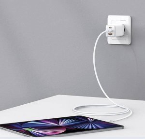 Ładowarka Usams USAMS CC180 65W PD QC USB A+C+C 19