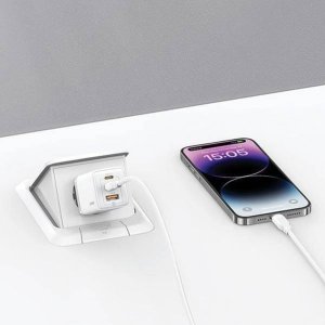 Ładowarka Usams USAMS CC180 65W PD QC USB A+C+C 20