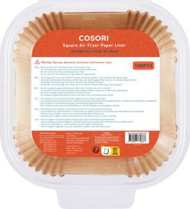 Cosori Popierinės formos karšto oro gruzdintuvėms 100 vnt (20cm - 4,5-6L) 2