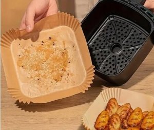 Cosori Popierinės formos karšto oro gruzdintuvėms 100 vnt (20cm - 4,5-6L) 4