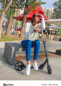 Hulajnoga HyperMotion Paspirtukas HyperMotion Rockster black 10