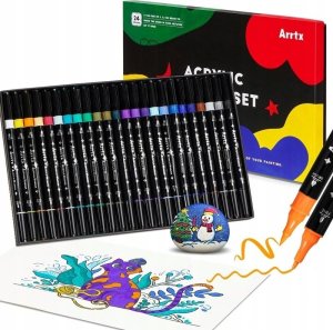 ARRTX Akriliniai markeriai - flomasteriai ARRTX, 24 spalvų 2