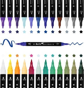 ARRTX Akriliniai markeriai - flomasteriai ARRTX, 24 spalvų 4