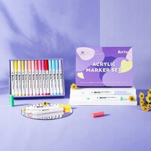 ARRTX Akriliniai markeriai - flomasteriai ARRTX, 30 spalvų 3