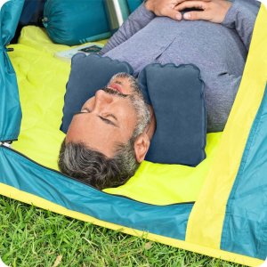 Bestway Poduszka podróżna flokowana rogal 2 kolory 46 x 28 cm Bestway 67006 niebieski 7