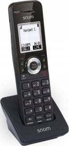 Telefon Snom Snom M10 Office Handset Telefon w systemie DECT Nazwa i identyfikacja dzwoniącego Czarny 1