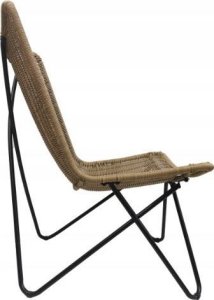 kontrast Fotel krzesło ogrodowe RIMINI rattan 66x83x101 cm naturalny 2