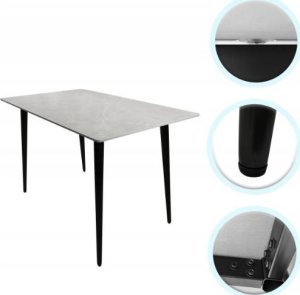 kontrast Stół do kuchni jadalni salonu ceramiczny blat Venezia 120x70x75 szary 2