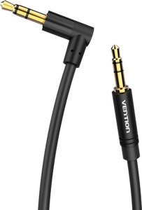 Kabel Vention Kabel audio 3,5mm męski do kątowy 90° męski 1,5m Vention BAKBG-T Czarny 1