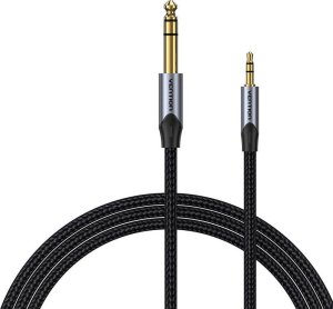 Kabel Vention Kabel audio 3,5mm TRS męski do 6,35mm męski 2m Vention BAUHH Szary 1