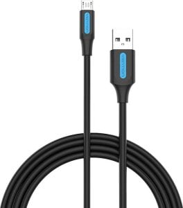 Kabel USB Vention USB-A - micro-B 0.5 m Czarny (COLBD) 1