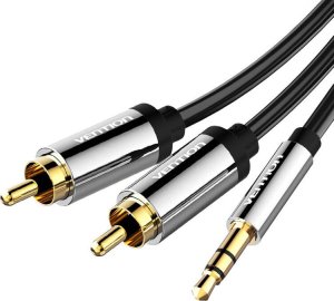 Kabel Vention Jack 3.5mm - RCA (Cinch) x2 3 m czarny (BCFBI) 2