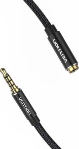 Kabel Vention Przedłużacz audio TRRS 3,5mm męski do 3,5mm żeński 2m Vention BHCBH czarny 3