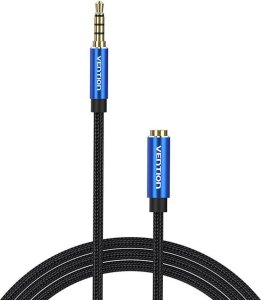 Kabel Vention Przedłużacz audio TRRS 3,5mm męski do 3,5mm żeński 1m Vention BHCLF niebieski 1