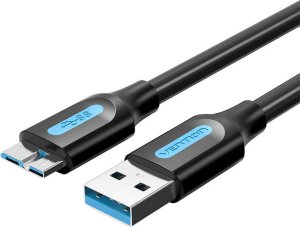 Kabel USB Vention USB-A - micro-B 2 m Czarny (COPBH) 1