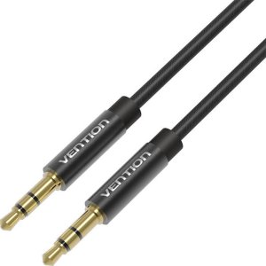 Kabel Vention Kabel audio 3,5mm 2m BAGBH czarny metalowy 2