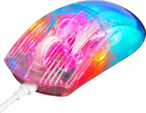 Mysz Deltaco DM330 permatoma RGB DELTACO GAMING žaidimų pelė, 1000 Hz, 3327 IC / GAM-159-T / 4222234 5