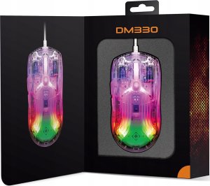 Mysz Deltaco DM330 permatoma RGB DELTACO GAMING žaidimų pelė, 1000 Hz, 3327 IC / GAM-159-T / 4222234 6