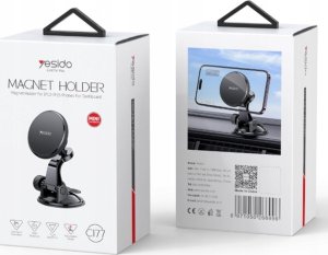 Yesido yesido Magnet. Uchwyt Samochodowy C177 MagSafe, BLACK / CZARNY 2