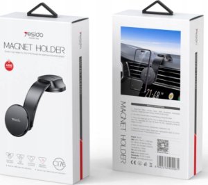 Yesido yesido Magnet. Uchwyt Samochodowy C176 MagSafe, BLACK / CZARNY 3