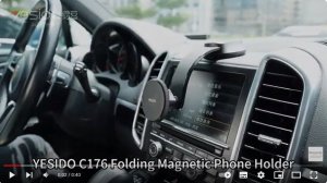 Yesido yesido Magnet. Uchwyt Samochodowy C176 MagSafe, BLACK / CZARNY 5