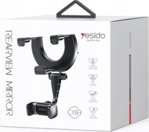 Yesido yesido Uchwyt Samochodowy C193 na Lusterko Wsteczne, BLACK / CZARNY 2