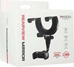 Yesido yesido Uchwyt Samochodowy C193 na Lusterko Wsteczne, BLACK / CZARNY 3