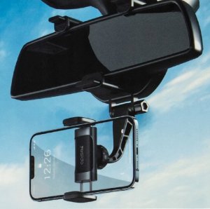 Yesido yesido Uchwyt Samochodowy C193 na Lusterko Wsteczne, BLACK / CZARNY 7