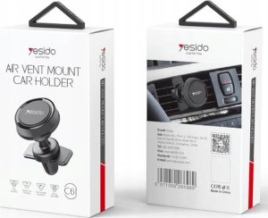 Yesido yesido Magnet. Uchwyt Samochodowy C61 do Kratki, BLACK / CZARNY 5