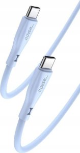 Kabel USB Yesido yesido Silikonowy Kabel CA152 PD 60W Type-C/Type-C 1m 3A, BLUE / NIEBIESKI 1