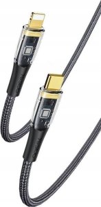 Kabel USB Yesido yesido Kabel CA101 PD 20W Type-C/iP 1.2m PVC 3A, BLACK / CZARNY 1