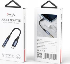 Adapter USB Yesido YAU37 Lightning - Jack 3.5mm Czarny  (YID000124) 2