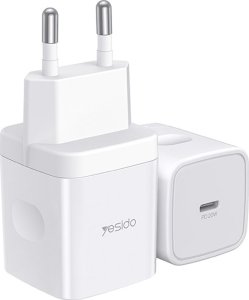 Ładowarka Yesido yesido Ład. sieć. YC30 PD 20W QC USB-C WHITE / BIAŁY 1