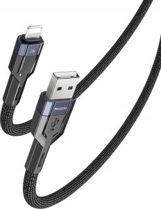 Kabel USB Yesido yesido Kabel CA106 12W USB-iP 1.2m 2.4A, BLACK / CZARNY 1