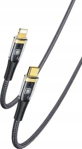 Kabel USB Yesido yesido Kabel CA102 PD 20W Type-C/iP 2m PVC 3A, BLACK / CZARNY 1