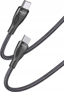 Kabel USB Yesido yesido Kabel CA83 PD 45W Type-C/Type-C 30cm 3A, BLACK / CZARNY 1