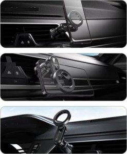 Yesido yesido Magnet. Uchwyt Samochodowy C157 do Kratki, MagSafe, BLACK / CZARNY 2