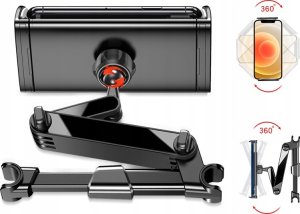 Yesido yesido Uchwyt Samochodowy C117 na Zagłówek, BLACK / CZARNY 3