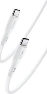 Kabel USB Yesido yesido Silikonowy Kabel CA152 PD 60W Type-C/Type-C 1m 3A, WHITE / BIAŁY 1