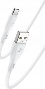 Kabel USB Yesido yesido Silikonowy Kabel CA119 18W USB-TC 1m 2A, WHITE / BIAŁY 1