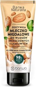 Barwa Barwa Naturalna odżywka do włosów zniszczonych i łamliwych Mleczko Migdałowe 200ml 1