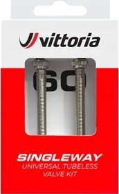 Vittoria Bekamerinis ventilis Vittoria Singleway brass black 40mm 2vnt. 1