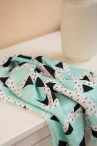 Sensillo PIELUCHA BAMBUS TRÓJKĄT ZIELONY 75x75 3