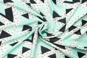 Sensillo PIELUCHA BAMBUS TRÓJKĄT ZIELONY 75x75 5